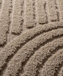 Teppich Skandinavisch - Arc Bend Beige - close up