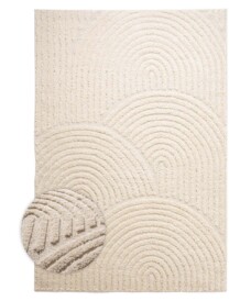 Teppich Skandinavisch - Arc Curve Creme - overzicht, thumbnail