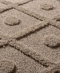 Teppich Skandinavisch - Arc Diamond Beige - close up