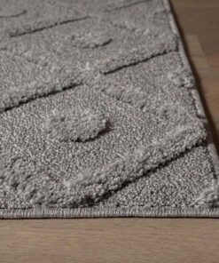 Teppich Skandinavisch - Arc Diamond Hellgrau - close up, thumbnail