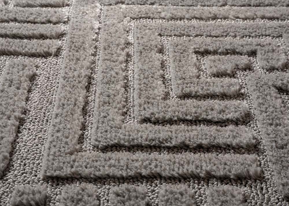 Teppich Skandinavisch - Arc Shade Hellgrau - close up Teppich Skandinavisch - Arc Shade Hellgrau - close up