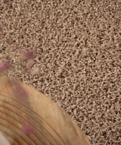 Hochflor Teppich Rund Shaggy Trend - Beige - close up