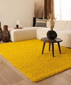 Hochflor Teppich Shaggy Trend - Gelb - sfeer