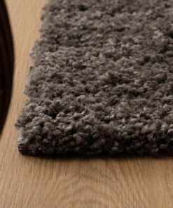 Hochflor Teppich Shaggy Trend - Grau - close up