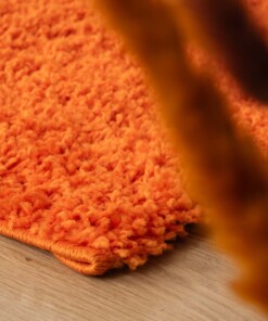 Hochflor Teppich Shaggy Trend - Orange - close up, thumbnail Hochflor Teppich Shaggy Trend - Orange - close up, thumbnail