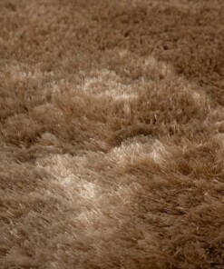 Shaggy Teppich Rund - Spark Beige - close up