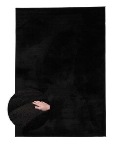Veloursteppich - Flair Schwarz - overzicht