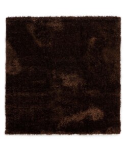 Teppich Quadratisch Hochflor - Posh Velours Dunkelbraun - overzicht