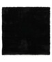 Teppich Quadratisch Hochflor - Posh Velours Schwarz - overzicht, thumbnail