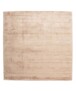 Viskose Teppich Quadratisch - Glamour Beige - overzicht, thumbnail