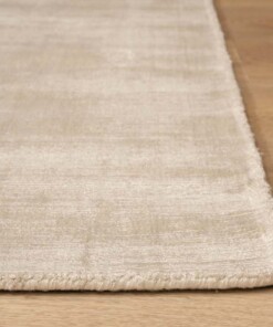 Viskose Teppich Quadratisch - Glamour Creme - close up, thumbnail Viskose Teppich Quadratisch - Glamour Creme - close up, thumbnail