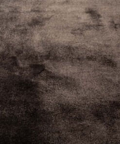 Viskose Teppich Oval - Pearl Dunkelbraun - close up, thumbnail