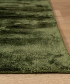 Viskose Teppich - Pearl Grün - close up, thumbnail