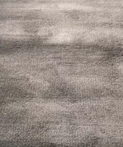 Viskose Teppich Quadratisch - Pearl Silber - close up, thumbnail