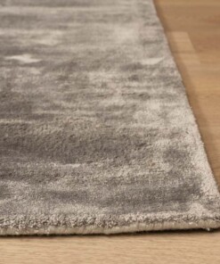 Viskose Teppich Quadratisch - Pearl Silber - close up, thumbnail