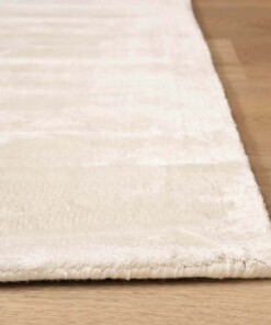 Viskose Teppich - Pearl Weiß - close up, thumbnail