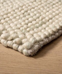 Wollteppich - Fjell Mintgrün - close up