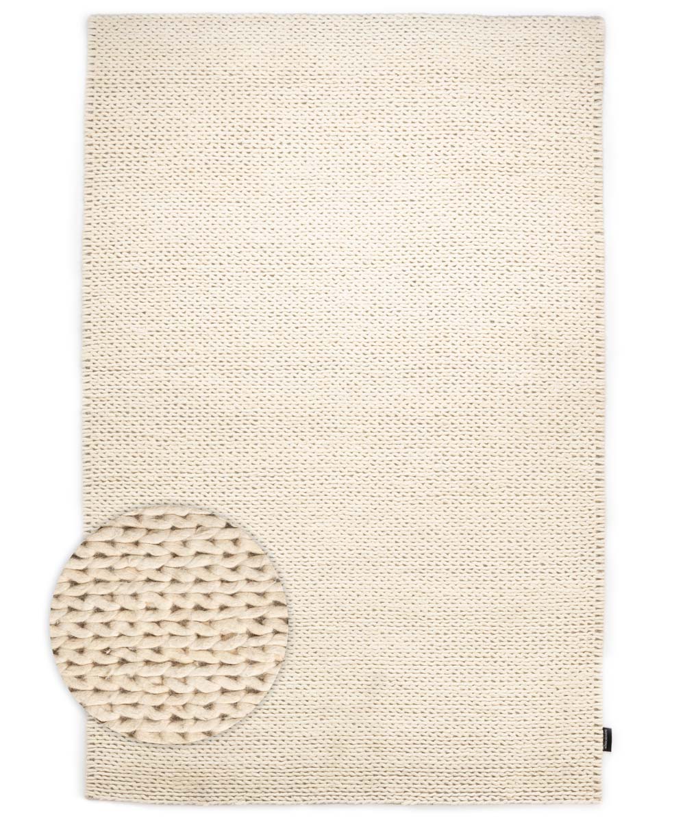 Wollteppich - Hyssing Creme - overzicht Wollteppich - Hyssing Creme - overzicht