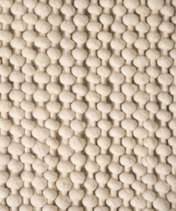 Wollteppich - Løkke Creme - close up