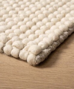 Wollteppich - Løkke Creme - close up