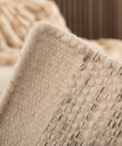 Wollteppich - Ulstein Weiß/Grau - close up, thumbnail