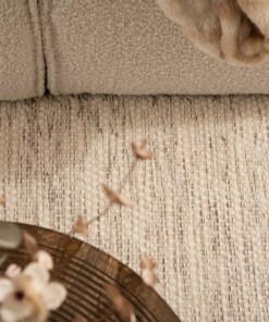 Wollteppich - Ulstein Weiß/Grau - close up, thumbnail