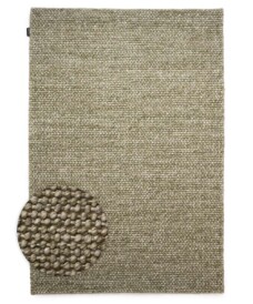 Wollteppich - Løkke Olivgrün - overzicht, thumbnail