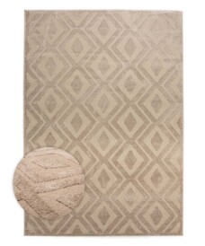 Teppich Skandinavisch - Contour Diamond Beige - overzicht, thumbnail