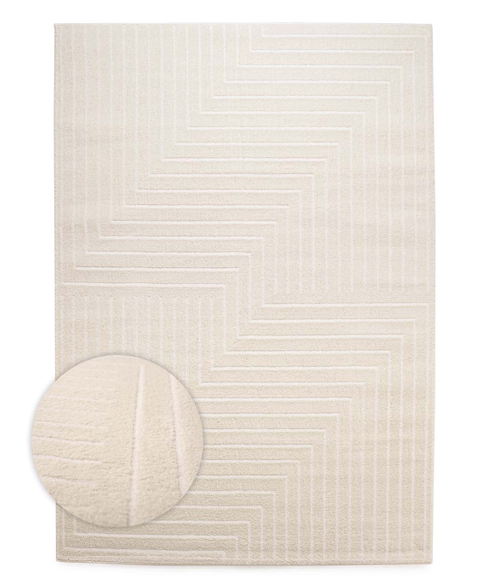 Teppich Skandinavisch - Contour Edge Cream - overzicht Teppich Skandinavisch - Contour Edge Cream - overzicht