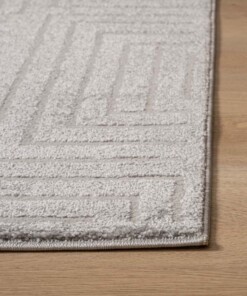 Teppich Quadratisch Skandinavisch - Contour Gem Grau - close up, thumbnail