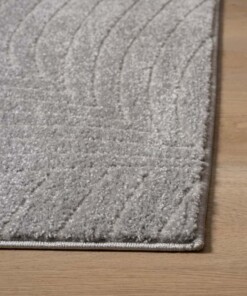 Teppich Quadratisch Skandinavisch - Contour Leaf Grau - close up, thumbnail Teppich Quadratisch Skandinavisch - Contour Leaf Grau - close up, thumbnail