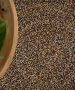 Baumwollteppich Rund Joy - Multi - close up, thumbnail