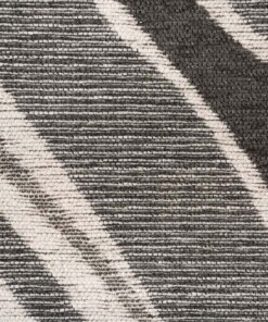 Teppich Marmor Optik - Weave Marble Schwarz/Weiß/Grau - close up