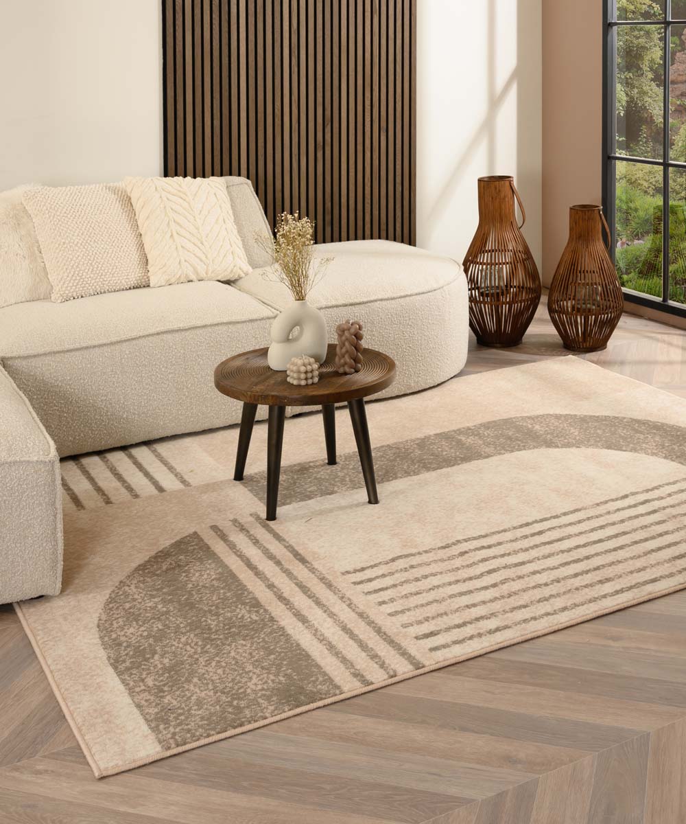 Teppich Abstrakt - Ease Echo Beige Teppich Abstrakt - Ease Echo Beige