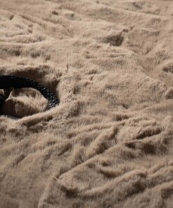 Flauschiger Teppich Hochflor - Comfy Deluxe Taupe