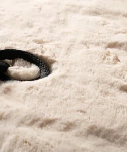 Teppich Quadratisch Flauschig Hochflor - Comfy Deluxe Creme