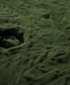 Teppich Rund Flauschig Hochflor - Comfy Deluxe Olivgrün