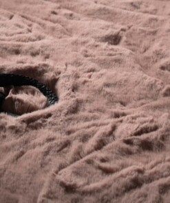 Teppich Rund Flauschig Hochflor - Comfy Deluxe Rosa Teppich Rund Flauschig Hochflor - Comfy Deluxe Rosa