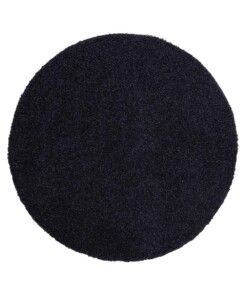 Hochflor Teppich Rund Shaggy Trend - Marineblau - overzicht