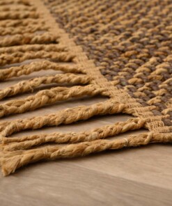 Jute Teppich Quadratisch - Chunky Braun/Natural Jute Teppich Quadratisch - Chunky Braun/Natural