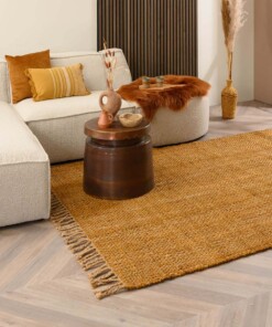 Jute Teppich Chunky - Boho &me - Gold/Natural