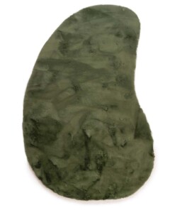 Flauschiger Teppich Organische Form - Comfy Plus Olivgrün