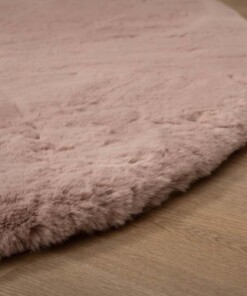 Flauschiger Teppich Organische Form - Comfy Plus Rosa Flauschiger Teppich Organische Form - Comfy Plus Rosa