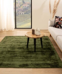Viskose Teppich Quadratisch - Glamour Grün - sfeer
