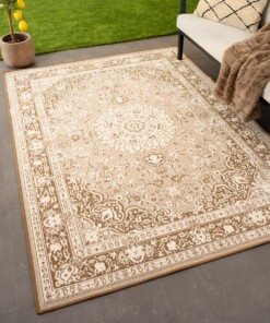 Outdoor Teppich Vintage - Flip Agnes Hellbraun