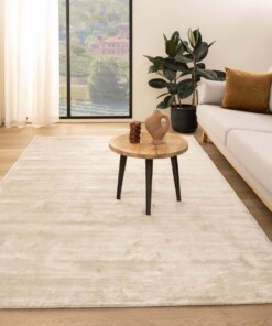 Viskose Teppich - Pearl Creme - sfeer