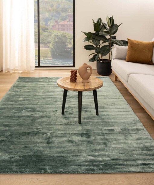 Viskose Teppich - Pearl Petrol - sfeer