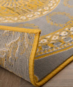 Patchwork Teppich - Ease Agatha Senfgelb