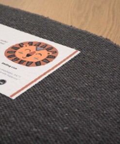 Kinderteppich Löwe - Smile Terrakotta - close up, thumbnail