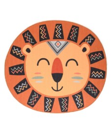 Kinderteppich Löwe - Smile Terrakotta - overzicht, thumbnail